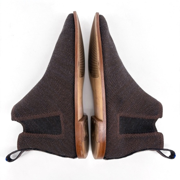 ROTHY'S | The Merino Wool Chelsea Ankle Boot in Cocoa Brown | Sz 7.5 - Picture 11 of 15